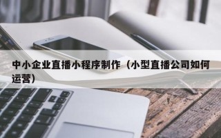 梨树县中小企业直播小程序制作（小型直播公司如何运营）