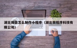 梨树县湖北微信怎么制作小程序（湖北微程序科技有限公司）